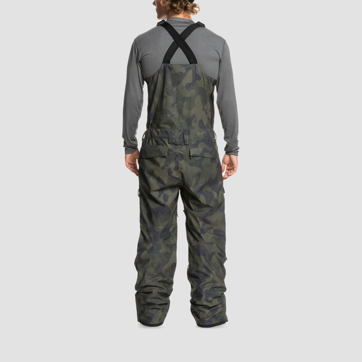 Quiksilver Utility Snow Bib Pants Fade Out Camo