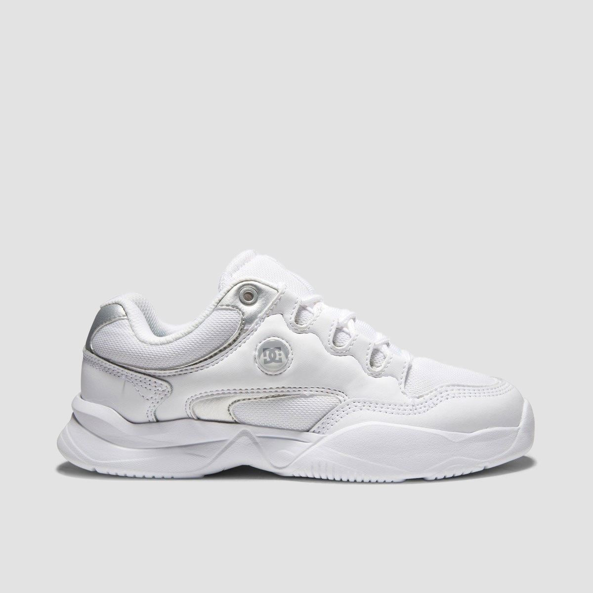 DC Decel Shoes - White/Silver - Womens