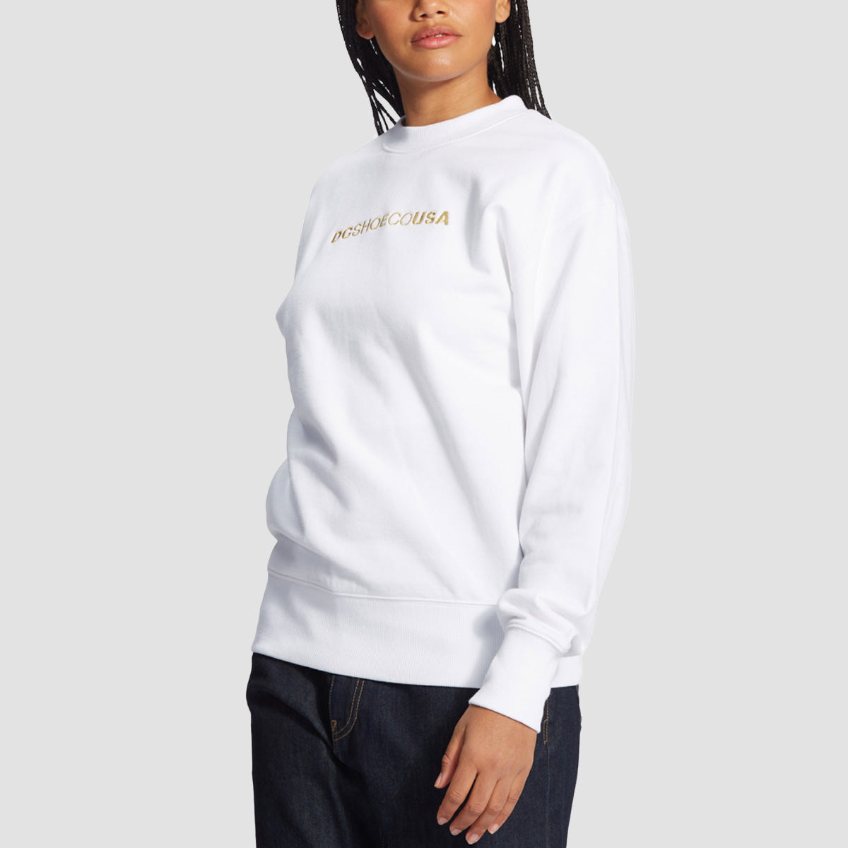 DC Effortless Crew Sweat White - Womens