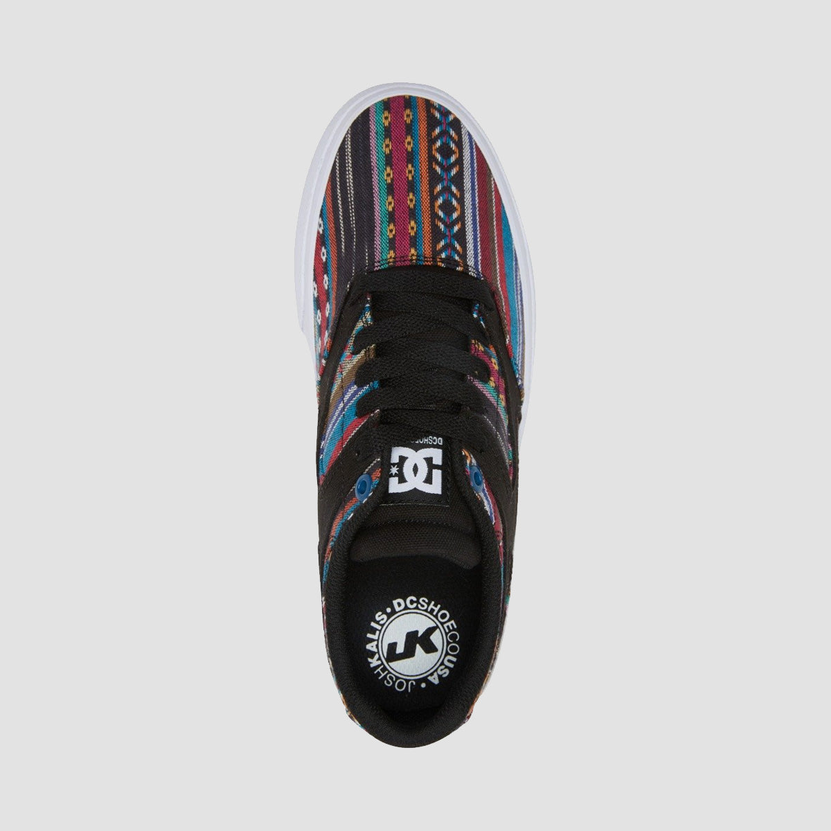 DC Kalis Vulc Shoes - Black Stripe - Womens