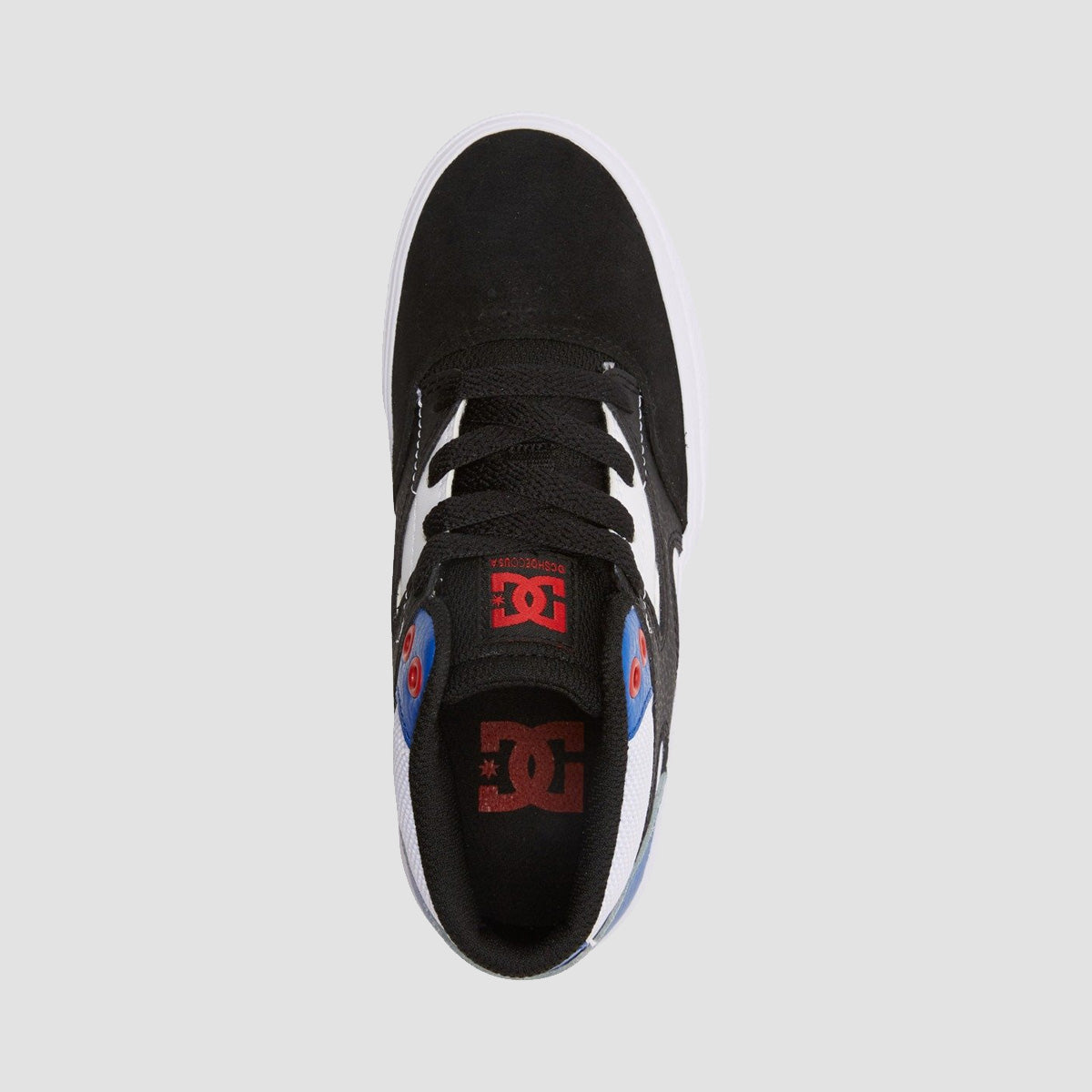 DC Kalis Vulc Mid Shoes - Black/White/Red - Kids