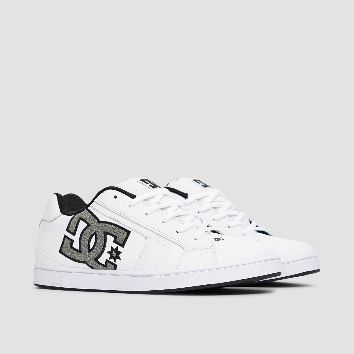 DC Net Shoes - White/White/Battleship