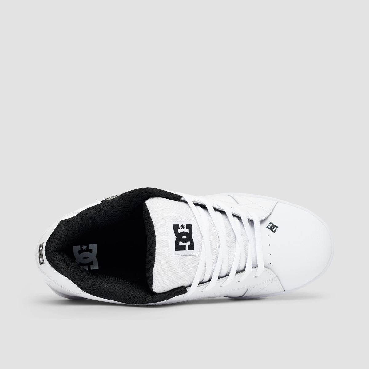 DC Net Shoes - White/White/Battleship