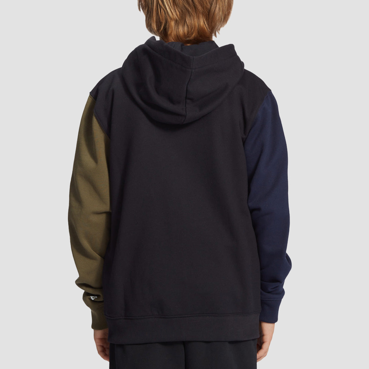 DC Riot 2 Zip Hoodie Black Colour Block - Kids