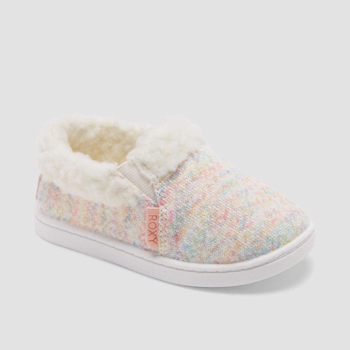 Roxy Cloud Cozy Toddler Slip-Ons Shoes - Oatmeal Heather - Girls