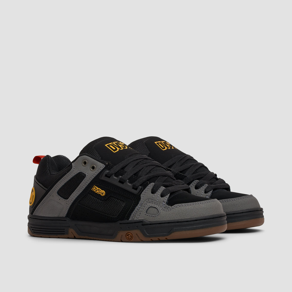 DVS Comanche Shoes - Black/Charcoal/Gum/Gold Fusion Nubuck