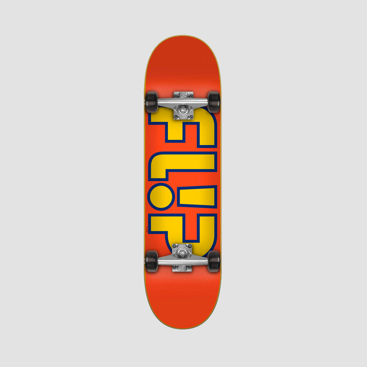 Flip Team Outlined Skateboard Orange - 8"