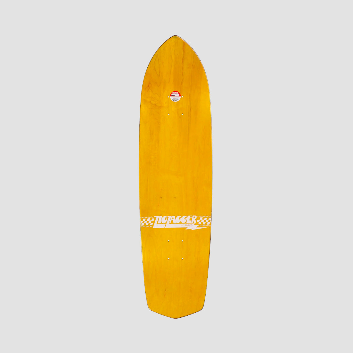 Krooked Zig Zagger Skateboard Deck Silver Foil - 8.62