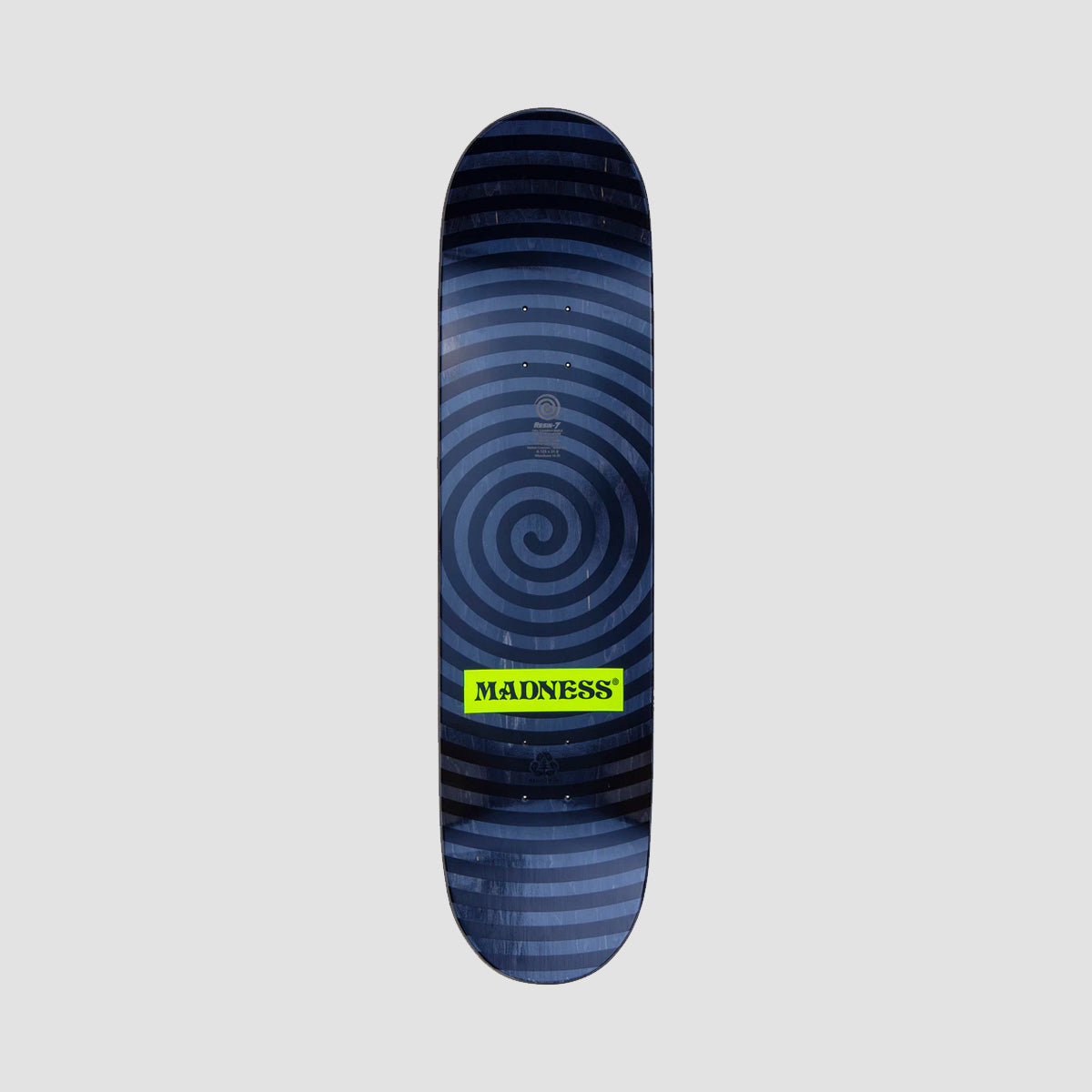 Madness Voices R7 Slick On Tail and Nose Skateboard Deck Blue - 8.125"