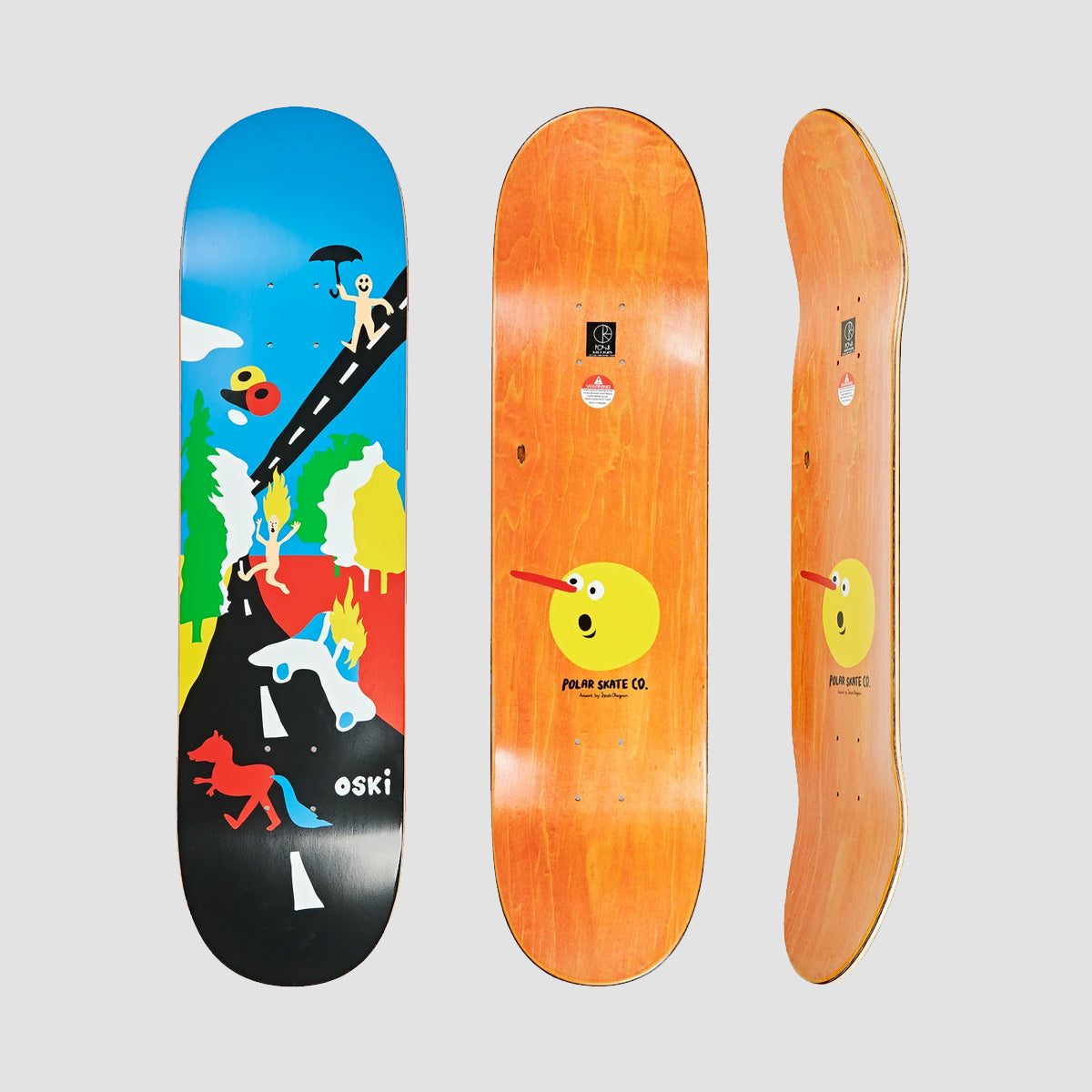 Polar Oskar Rozenberg Beautiful Day Skateboard Deck - 8"