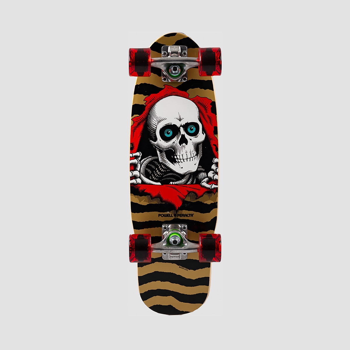 Powell Peralta Micro Mini Ripper Shape 187 Cruiser Skateboard Gold - 7.5"