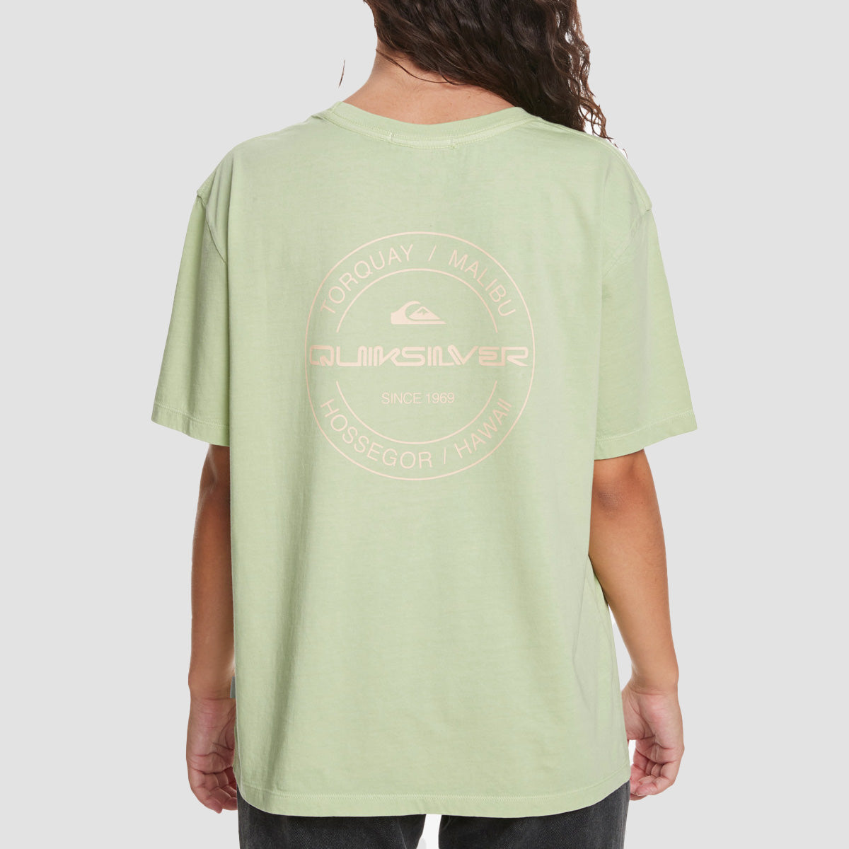 Quiksilver Mineral Organic T-Shirt Green Milieu - Womens