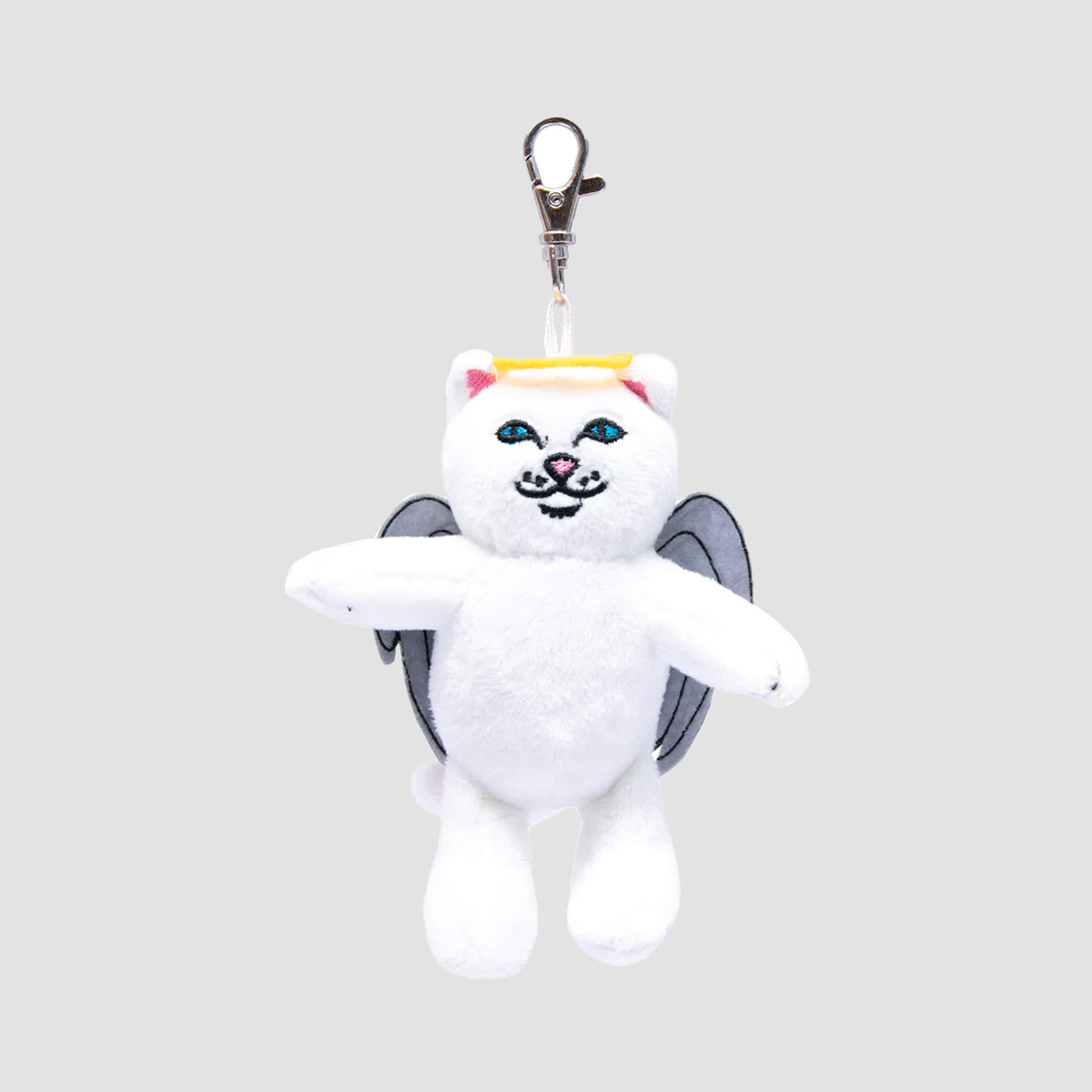 Ripndip Angel Nerm Plush Keychain White