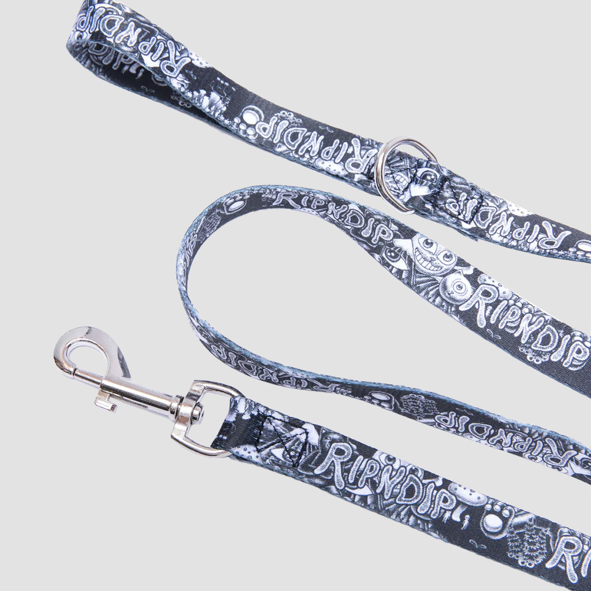 Ripndip Dark Twisted Fantasy Pet Leash Black/White