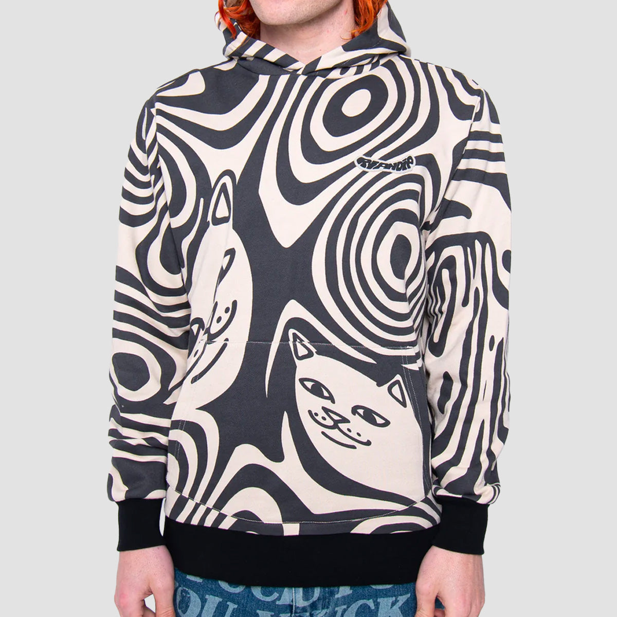 Ripndip Hypnotic Pullover Hoodie Black/Cream