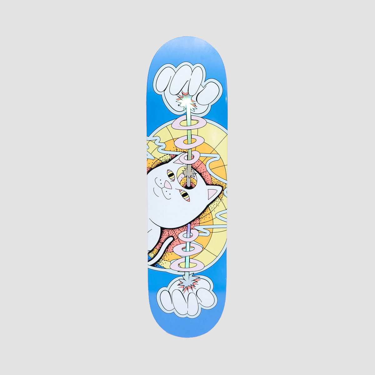 Ripndip Mind Control Skateboard Deck Blue - 8.25"