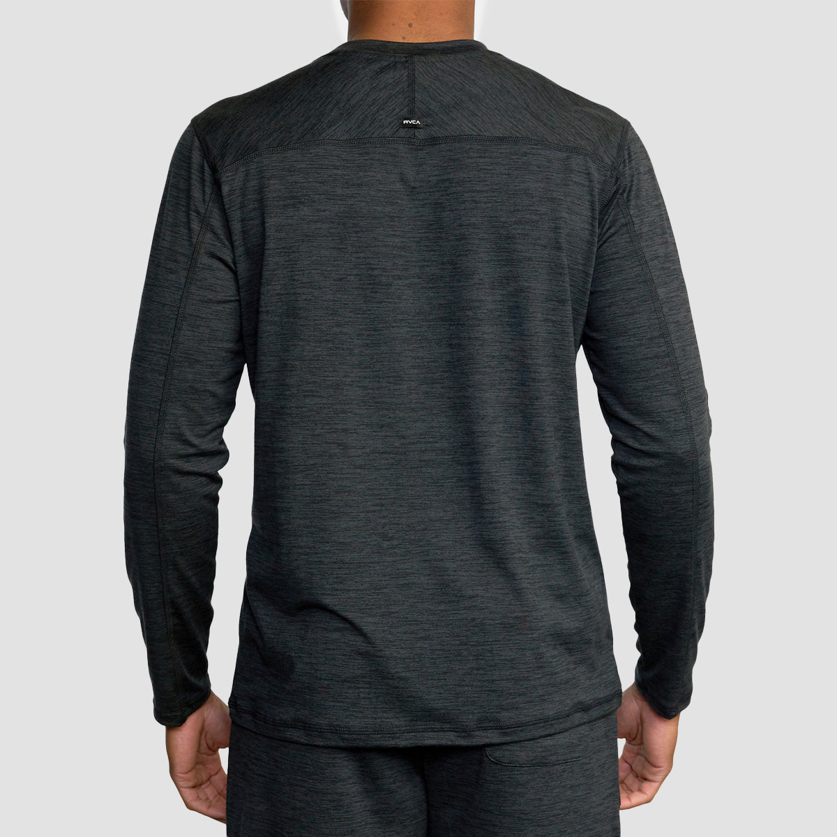 RVCA C-Able Crewneck Longsleeve T-Shirt Black Heather