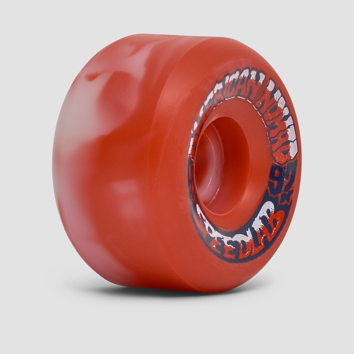 Speedlab Nomads 'Bloodstain' 97A Skateboard Wheels Natural/Red Swirl 56mm