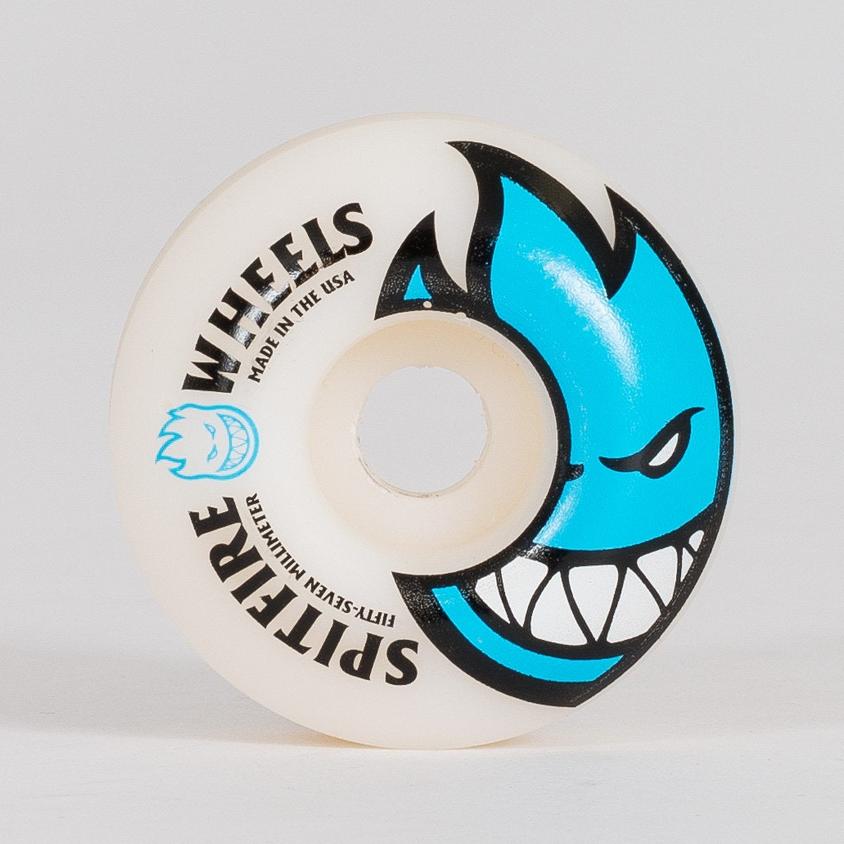 Spitfire Bighead Wheels White/Sky Blue 57mm - Skateboard