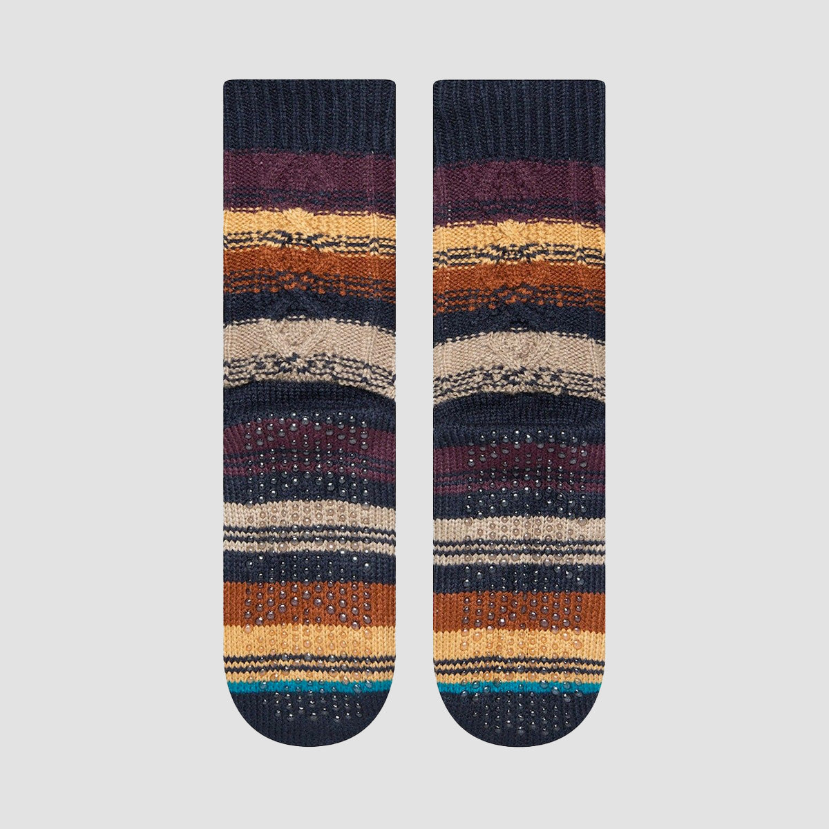 Stance Toasted Slipper Socks Burgundy