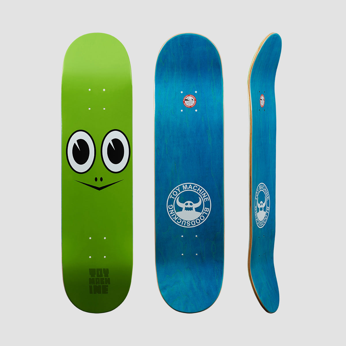 Toy Machine Turtle Face Skateboard Deck - 8"