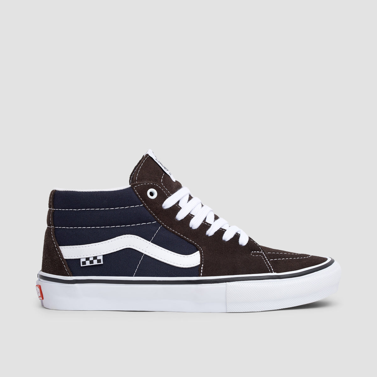 Vans Skate Grosso Mid Shoes - Dark Brown/Navy