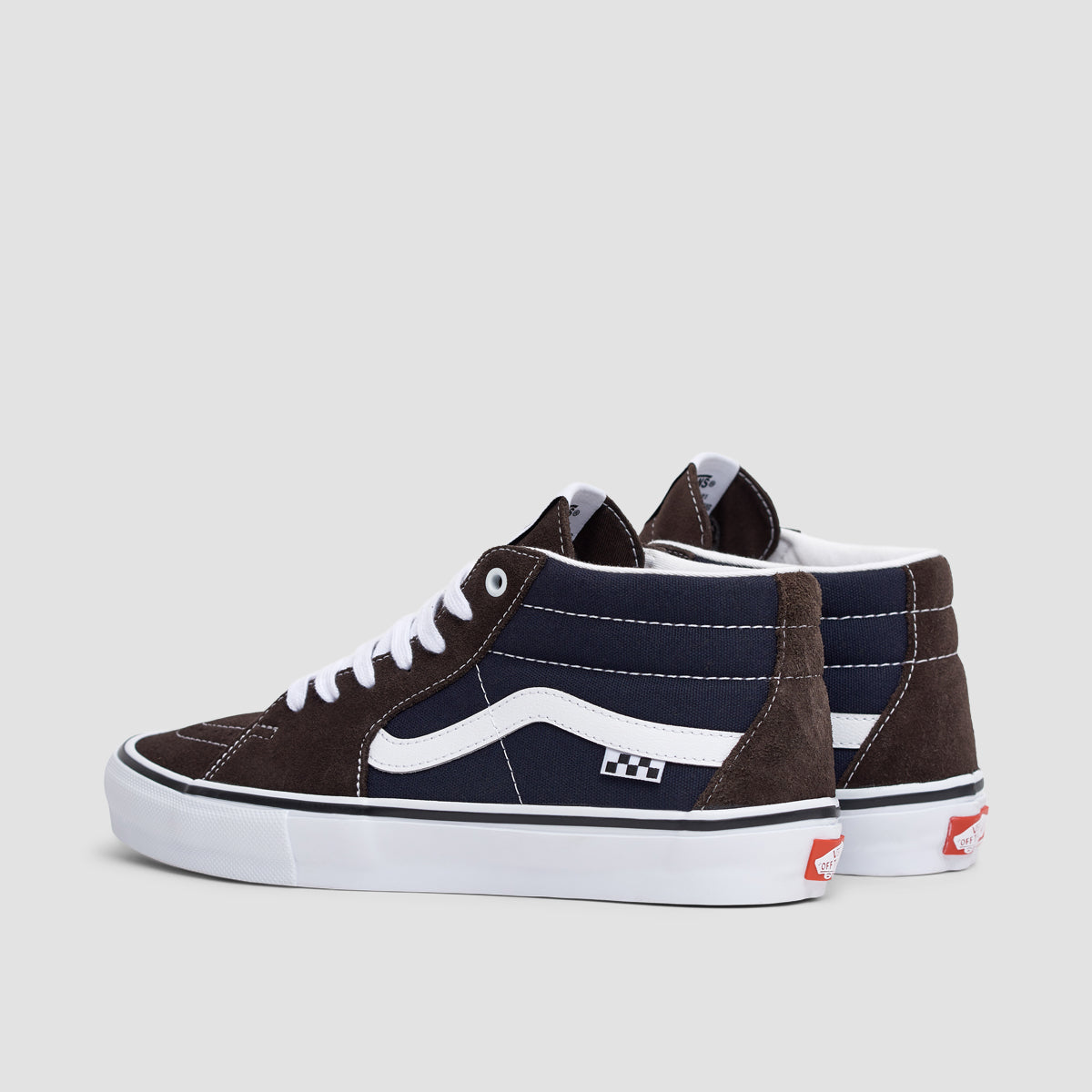 Vans Skate Grosso Mid Shoes - Dark Brown/Navy