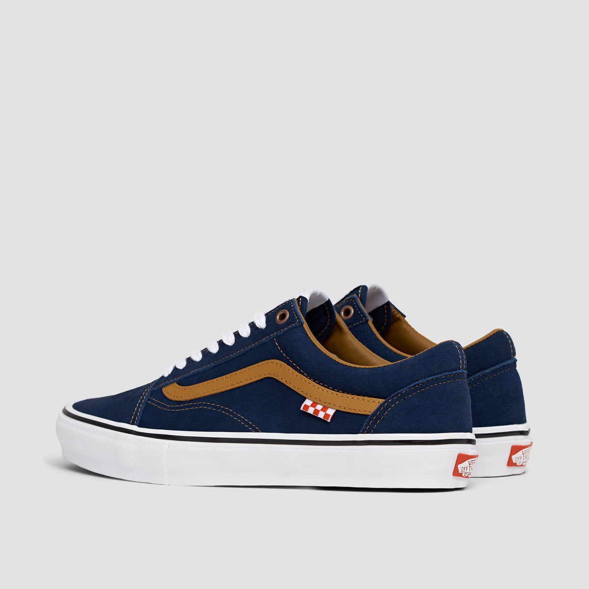 Vans Skate Old Skool Shoes - Reynolds Navy/Golden Brown