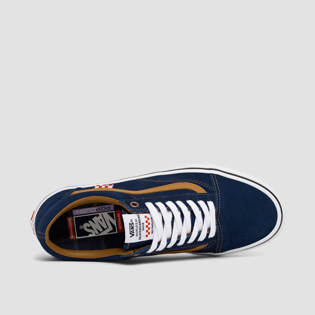 Vans Skate Old Skool Shoes - Reynolds Navy/Golden Brown