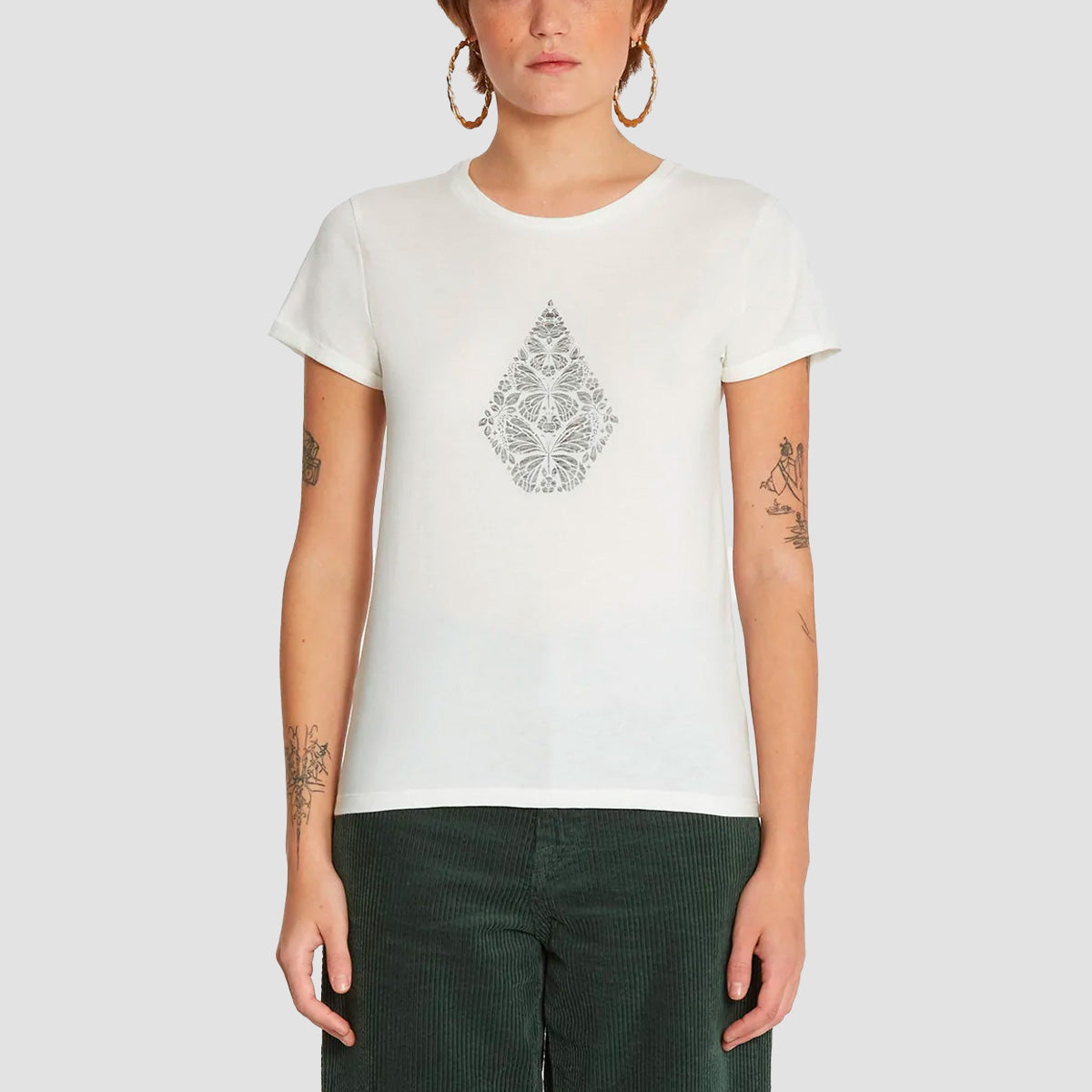 Volcom Radical Daze T-Shirt Star White - Womens