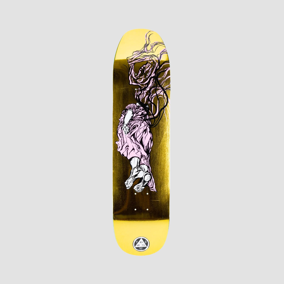 Welcome Transcend on Son of Moontrimmer Skateboard Deck Gold Foil - 8.21"